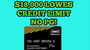 The card's most appealing features are its $0 annual fee and the 5% discount it gives on. Lowes Business Credit Card Approval 18 000 No Personal Guarantee Youtube