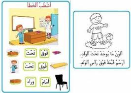 تمارين حول الأوضاع النسبية أمام وراء تحت فوق موارد المعلم kids education learning arabic blog posts