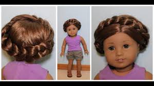 Oh my gosh i love these hairstyles! Easy Summer Hairstyle For Ag Dolls Youtube