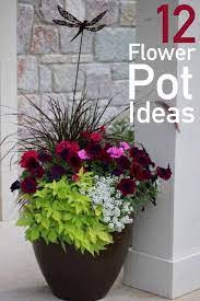 12 Gorgeous Flower Pot Ideas For Your Front Porch The Unlikely Hostess Flower Pots Outdoor Container Flowers Garden Containers