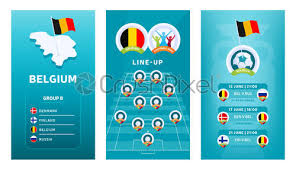 Italien und belgien mit erwarteter aufstellung. Fussball Em 2020 Vertikales Banner Fur Social Media Stock Vektorgrafi Crushpixel