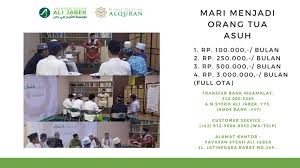 Kabar duka ini diumumkan melalui akun instagram yayasannya, @yayasan.syekhalijaber. Donasi Infak Sedekah Yayasan Syekh Ali Jaber