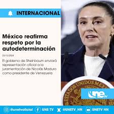 México enviará representación a la toma de posesión de Nicolás Maduro En un  acto que reafirma su postura de respeto por la autodeterminación de los  pueblos, el Gobierno de México, encabezado por