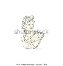 Apollo sculpture.modern single line art, aesthetic contour. Apollo Drawing At Getdrawings Free Download