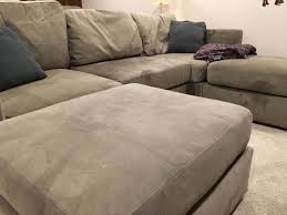 Axis ii grey microfiber sofa + reviews | crate and barrel. Lovesac Sactional Review 4 Years And Still Happy Sleep Sherpa