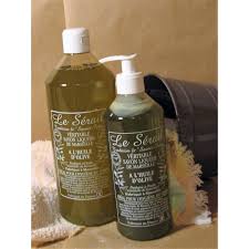 Savon De Marseille Liquide Vegetal Olive Parfume Aux Huiles Essentielles De Lavandin Flacon 1 Litre