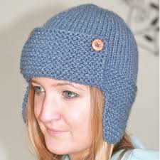 Aviator Hat Knitting Pattern, Child to Adult Sizes