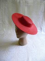 Large Red Saucer Hat Base Straw Fascinator Hat Form For Diy Hat Millinery Supply Round Shape 12 Inch Wide Brim From Apink Straw Hat Diy Hat Base Fascinator Hat
