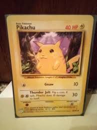 1999 pokemon card edition pikachu 60/64 jungle set red cheeks nm card. Ultra Rare Pikachu Yellow Cheek Non Shadow Vintage 95 Card Pokemon Mouse Pokemon Pikachu