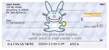 Get personal checks, business checks, deposit checks, quickbooks checks and more at tech get inspired with these colorful palette personal checks. Top Tear Happy Bunny
