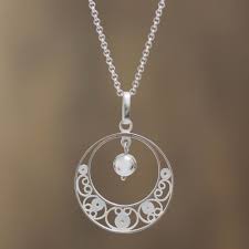 Sterling Silver Filigree Necklace Junin Glam Sterling Silver Necklace Pendants Filigree Jewelry Sterling Silver Filigree