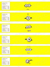 Free Printable Water Bottle Labels Printable Despicable Me Water Bottle Labels Set Of By Mvkeepsakes Minion Birthday Party Minion Party Minion Party Theme