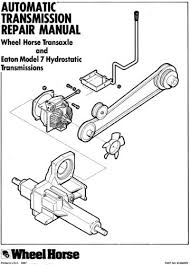 A continuously variable transmission (cvt) is a type of automatic car transmission system that uses a pulley and belt system to provide an unlimited range of gear ratios. Service Manual Also Listed As 810395r2 42 Pages 3 51mb Eaton 700 015 Used In 1985 314 A Model 21 14ke01 1986 312 Wheel Horse Tractor Tractor Accessories Eaton