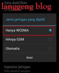 Teknologi jaringan internet kini sudah semakin cepat, jaringan 3g tentunya sangat mendukung semua aktifitas anda di dunia maya, terkadang anda ter kendala apabila lokasi anda jauh dari tower bts operator seluler. Cara Setting 3g Only Di Advan S4p Langgeng Blog