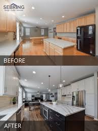 After we painted and turned them into pretty blue kitchen cabinets using the color northern star by pratt & lambert, it looked like this. Kitchen Reno Before And After Pictures Laptrinhx News