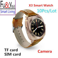 us 151 feb only 10pcs lot x3 all round screen smart watch phone camera can be inserted into motion reminded smart watch wearable device smart watch android