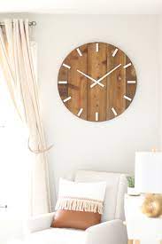 Large Wall Clock Mid Century Modern Boho Decor Neutral Etsy In 2021 Bedroom Wall Clock Mid Century Modern Wall Clock Clock Wall Decor