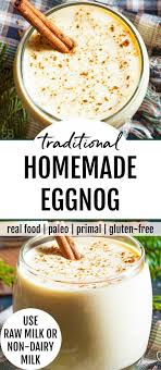 Real Food Eggnog Recipe Dairy Free Option Paleo Low Carb Recipe Real Food Recipes Eggnog Recipe Food
