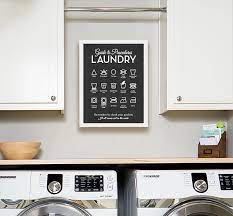Hidden laundry home design ideas, pictures, remodel. Laundry Procedures Chart Guide Modern Wall Art Canvas Prints Laundry Room Decor Laundry Chart Poster Art Painting Picture Painting Calligraphy Aliexpress