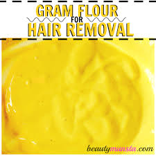 gram flour for hair removal 3 diy