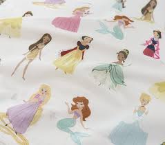 Disney princess twin bed sheet set with reversible comforter 3 pillows + picture. Disney Princess Kids Sheet Set Pottery Barn Kids