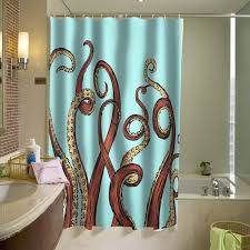 Aqua Octopus Shower Curtain