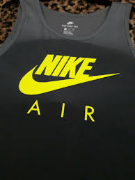 Black And Lime Green Nike Shirt Mens Nike Tee Air Swoosh Gray Neon Lime Green Fade Ombre Tank Top T Shirt Mens 2xl Nike Basictanktee Hip Clothes Nike Tees Mens Shirts