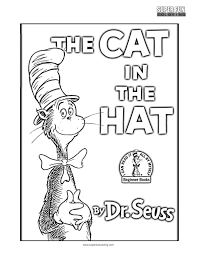 Coloring Pages Book Cover Coloring The Cat In Hat For Blank Cat In The Hat Template In 2021 Dr Seuss Coloring Pages Fnaf Coloring Pages Cartoon Coloring Pages