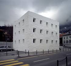 Valerio Olgiati The Yellow House Architecture Arch Architecture Cubic Architecture