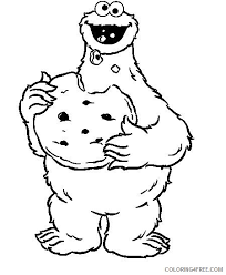 Called cookie monster, he is incredibly into food, even the kind of things that are inedible in real life. Cookie Monster Coloring Pages Eating Coloring4free Coloring4free Com