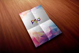 Folded A4 Paper Mockup Psd Paper Mockup Flyer And Poster Design Poster Mockup Free