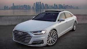 You can control many media and setting functions right from the back seat. New Audi A8 L 55 Tfsi
