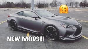 Lexus rc f track edition shown. New Mods To My Lexus Rc F Youtube