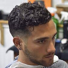 Curly hair with low drop fade. Mixed Curly Hair Fade Novocom Top