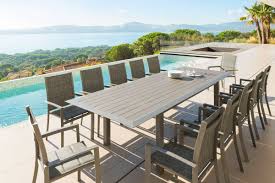 Table Extensible Allure Effet Bois Muscade 12 Places Aluminium Effet Bois Hesperide Mastic Table De Jardin Table Extensible Table Et Chaises