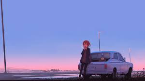 Coffee Break On The Open Road 2048x1152 2048x1152 Wallpapers Chill Wallpaper Anime Wallpaper