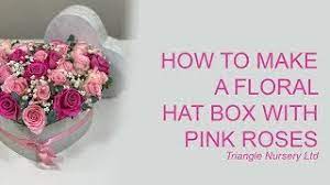 How To Make A Hat Box Design With Pink Roses For Mothers Day Wholesale Flowers Direct Youtube