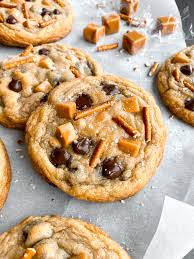This recipe is based off of my tried and true edible cookie dough recipe. Extremely Thick And Chewy Kitchen Sink Cookies Stirring Up Happiness
