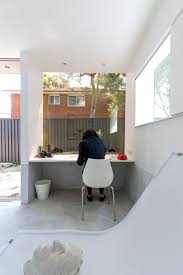 When i met panov scott architects' founders anita panov and andrew scott at 1 of 16, our conversation turned to the concept of the individual within the collective. Panovscott Uses Old Telegraph Poles To Clad Artists Studio In A Sydney Garden Architect Home Office Design Tiny Spaces