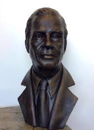 Dr. John Bowman sculpture by Canadian Sculptor Ruth Abernethy