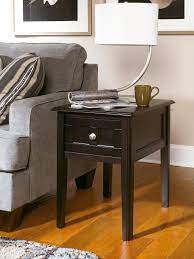 Ashley Furniture Signature Design Henning Chair Side End Table 1 Drawer Contemporary Almost Black F Chair Side Table Ashley Furniture Ashley Furniture Sale