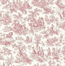 Also available as a fabric. Red Floral Toile Wallpapers Kitchen Bathroom Wallpapers Desktop Background
