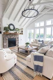 Pin Away Wednesdays Coastal Style And Beach Cottage Decor Follow The Yellow Brick Home In 2020 Blue And White Living Room White Living Room Decor Farm House Living Room