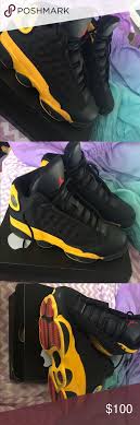 Black And Yellow 13s Mens Retro Air Jordan 13 Melo Black Yellow Air Jordans Jordans Kids Jordans