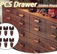 6PCS Drawer Slides Repair Kits Fit for Center Mount Drawer ...
