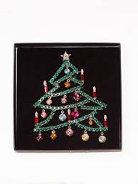 swarovski christmas brooch