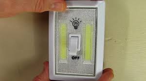 Stick On Light Switch For Closet Shelf Cabinet Kitchen Daylight White Youtube