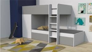 twin lit superpose contemporain blanc et gris pas cher lit enfant cdiscount iziva com bunk beds bed furniture
