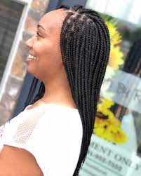 Ps Small Mid Back Box Braids Hair Is Included For All Box Braid Servies And Is Soon N Braided Hairstyles Braided Hairstyles Easy Box Braids Pictures