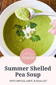 Fresh Pea Soup With Apple And Mint Recipe Pureed Food Recipes Pea Soup Soup